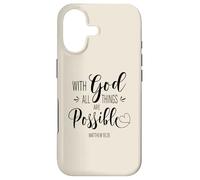 Carcasa para iPhone 17 with God All Things Are Possible Bible Verse Faith Women