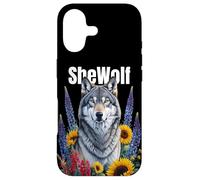 Carcasa para iPhone 17 Wolf Mom SheWolf Chica Que ama a los Lobos Hija Feminista