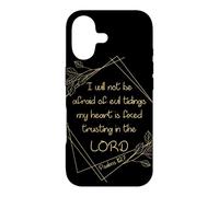 Carcasa para iPhone 17 Women’s Christian Bible Verse: I Will Not Be Afraid of Evil