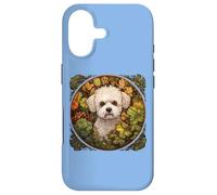Carcasa para iPhone 17 Womens Girls Beautiful Illustration Bichon Frise Lover