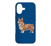 Carcasa para iPhone 17 Womens Girls Kids Folk Art Illustration Corgi Dog Lover