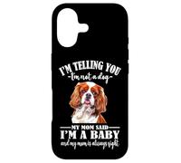 Carcasa para iPhone 17 Womens Girls Mom Says I'm Baby Cavalier King Charles Spaniel