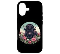 Carcasa para iPhone 17 Womens Girls Old West Retro Vintage Floral Buffalo Lover