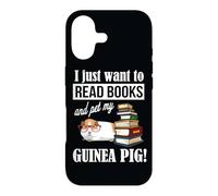 Carcasa para iPhone 17 Womens I Just Want To Read Books & Pet My Guinea Pig Lover