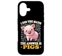 Carcasa para iPhone 17 Womens Kids I Did The Math Answer Is Pigs Lover