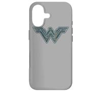 Carcasa para iPhone 17 Wonder Woman Movie Blue and Gold Geometric Pattern Logo