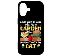 Carcasa para iPhone 17 Work In My Garden and Hangout with My Cat Plantas Botánica