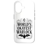 Carcasa para iPhone 17 Worlds Okayest Warlock Humor Fantasía Diseño