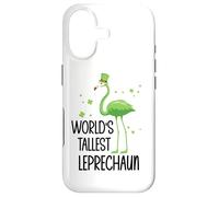 Carcasa para iPhone 17 World'S Tallest Leprechaun St Patricks Flamingo Shenanigan