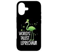Carcasa para iPhone 17 World'S Tallest Leprechaun St Patricks Flamingo Shenanigans