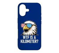 Carcasa para iPhone 17 WTF is a Kilometer 4th of July US Flag USA Eagle America