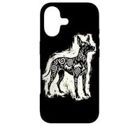 Carcasa para iPhone 17 Xoloitzcuintli Perro Mexicano Sin Pelo Azteca Xolo Linocut