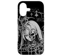 Carcasa para iPhone 17 Y2K Grunge Anime Goth Alt Sigilism Japanese Zombie Graphic