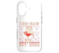 Carcasa para iPhone 17 Yee-Haw, Santa's Favorite Hot Mess Funny Western Cowgirl Chr