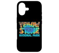 Carcasa para iPhone 17 Yellowstone Grand Prismatic Hot Spring Retro