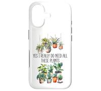 Carcasa para iPhone 17 Yes I Really Do Need All These Plants Sign,Books Plant Lady