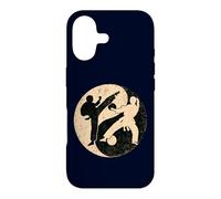Carcasa para iPhone 17 Yin Yang Artes Marciales Vintage Karate Taekwondo Luchador