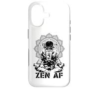 Carcasa para iPhone 17 Yoga Astronauta Zen AF Divertido Mandala Meditación Lotus Pose