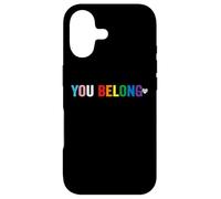 Carcasa para iPhone 17 You Belong Gay Pride Apoyo LGBT y respeta a Las Personas transgénero