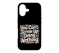 Carcasa para iPhone 17 You Can't Screw Up Doing Nothing Lazy Logic Jokes -