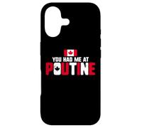 Carcasa para iPhone 17 You Had Me At Poutine Canadian Fries Canada Flag Home Pride
