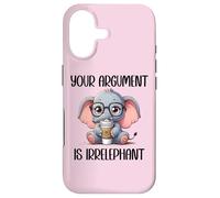 Carcasa para iPhone 17 Your Argument is Irrelephant Coffee Cup Elephant Funny Work