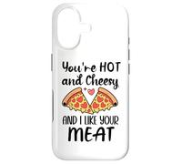Carcasa para iPhone 17 Youre Hot and Cheesy and I Like Your Meat Pizza Funny Couple