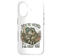 Carcasa para iPhone 17 Youre Weird Ill Keep You Raccoon Possum Tarot Valentines Day