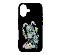 Carcasa para iPhone 17 Zombie Goth Bunny Esqueleto Chica EMO Kawaii Goth Chica