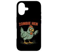 Carcasa para iPhone 17 Zombie Hen Funny Chicken Halloween Design