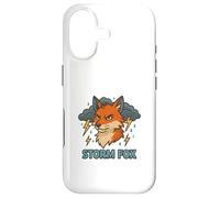 Carcasa para iPhone 17 Zorro de tormenta Feroz con Elementos de Trueno
