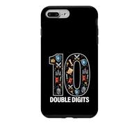 Carcasa para iPhone 7 Plus/8 Plus 10 Caballeros y Castillo Cumpleaños Doble Dígitos