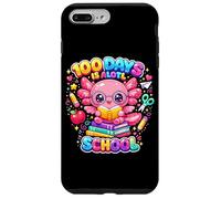 Carcasa para iPhone 7 Plus/8 Plus 100 Days Is Alotl School Cute Axolotl Aula Niños Niña