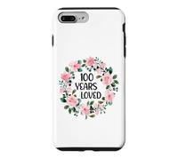 Carcasa para iPhone 7 Plus/8 Plus 100 Years Loved Women Men 100 Years Old Cool 100th Birthday