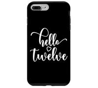 Carcasa para iPhone 7 Plus/8 Plus 12º cumpleaños, para niñas, Hello Twelve, 12 años, Lindo
