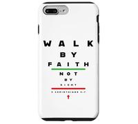 Carcasa para iPhone 7 Plus/8 Plus 2 Corinthians 5:7 - Walk by Faith Not by Sight Vision Chart