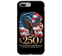 Carcasa para iPhone 7 Plus/8 Plus 250 Years One Nation Under God - Eagle 1776 Faith American
