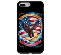 Carcasa para iPhone 7 Plus/8 Plus 250 Years One Nation Under God - Eagle 1776 Faith American