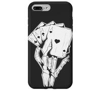 Carcasa para iPhone 7 Plus/8 Plus 4 Ases Poker Mano Esqueleto Dedos