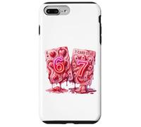 Carcasa para iPhone 7 Plus/8 Plus 67 Six Seven Valentine Hearts Poker Card Meme Couple Girls