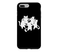 Carcasa para iPhone 7 Plus/8 Plus 90s Y2K Cute Cats and Tomcats Bailando en un círculo