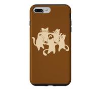 Carcasa para iPhone 7 Plus/8 Plus 90s Y2K Cute Tomcats y Gatos Bailando en un círculo
