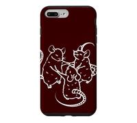 Carcasa para iPhone 7 Plus/8 Plus 90s Y2K Lindas Ratas Bailando en un círculo