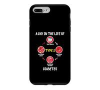 Carcasa para iPhone 7 Plus/8 Plus A Day In The Life of Type 1 Diabetes Awareness Diabetic Gift