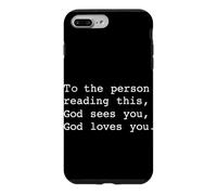 Carcasa para iPhone 7 Plus/8 Plus A la Persona Que Lee Esto Dios te ve Dios te ama