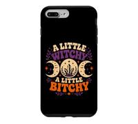 Carcasa para iPhone 7 Plus/8 Plus A Little Witchy Moon Gothic Bitchy Retro Goth Mujeres Niñas