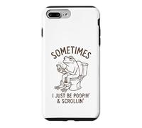 Carcasa para iPhone 7 Plus/8 Plus A Veces Solo Estoy cagando una Rana, Divertido, mamá, papá, Viejo cumpleaños