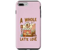 Carcasa para iPhone 7 Plus/8 Plus A Whole Latte Love Coffee Kawaii Lindo Divertido