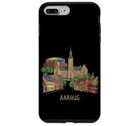 Carcasa para iPhone 7 Plus/8 Plus Aarhus Dinamarca Viaje Souvenir City Monumento Regalo