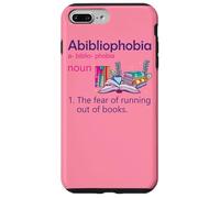 Carcasa para iPhone 7 Plus/8 Plus Abibliofobia Definición Lectura Nerd Amantes del Libro Geek Girls